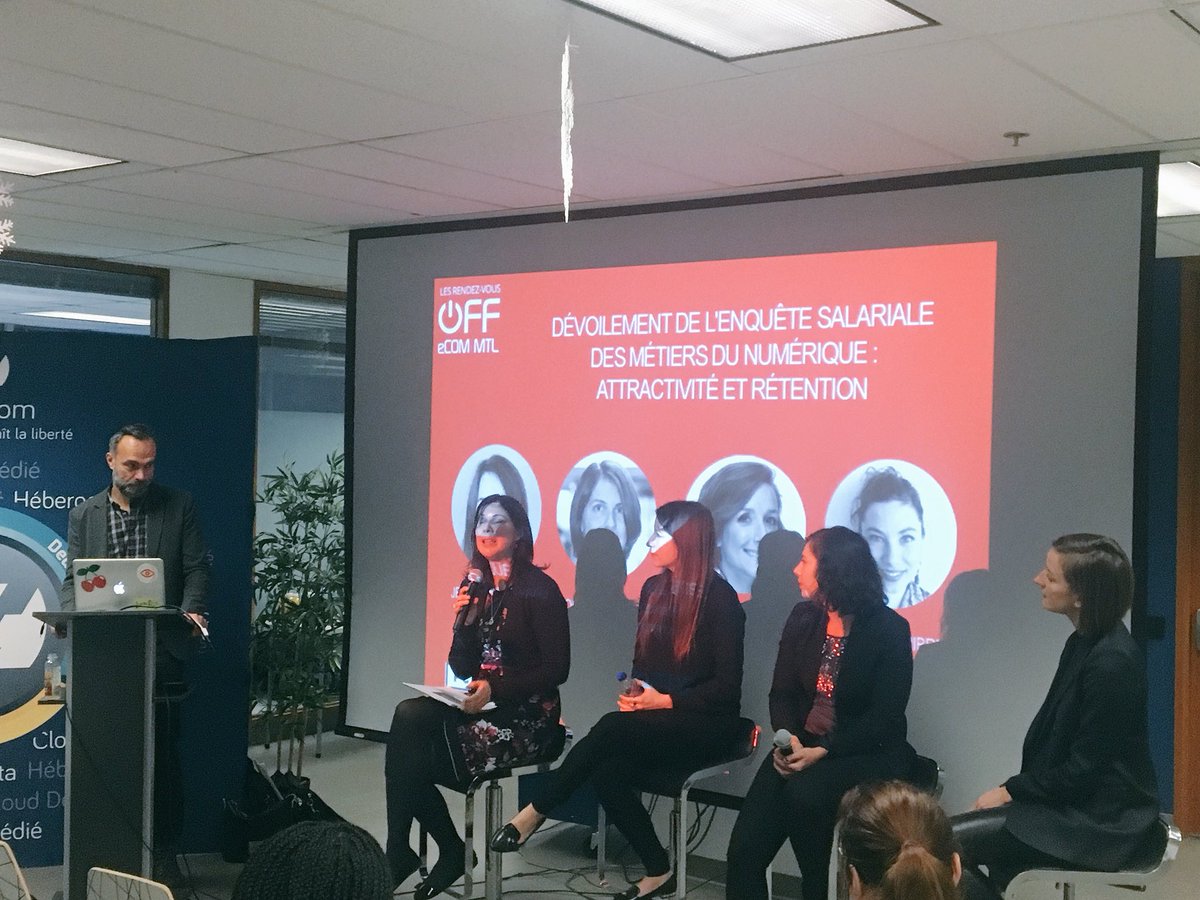 Nous sommes heureux de recevoir <a href="/Shopify/">Shopify</a> et <a href="/DAVIDsTEA/">DAVIDsTEA</a> pour discuter de rétention et attraction des talents numérique au Québec #womenpanel #womenintech #digitaltalents #ecommerce