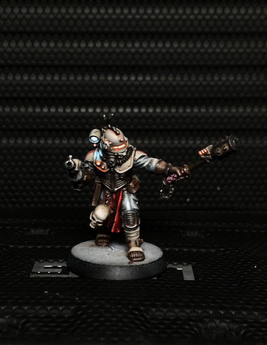 ACoatofGrey's tweet image. Finalized ganger color scheme pre weathering.  #necromunda #thecompanymen