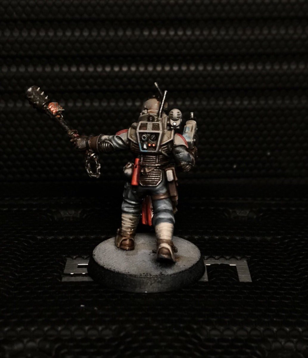 ACoatofGrey's tweet image. Finalized ganger color scheme pre weathering.  #necromunda #thecompanymen