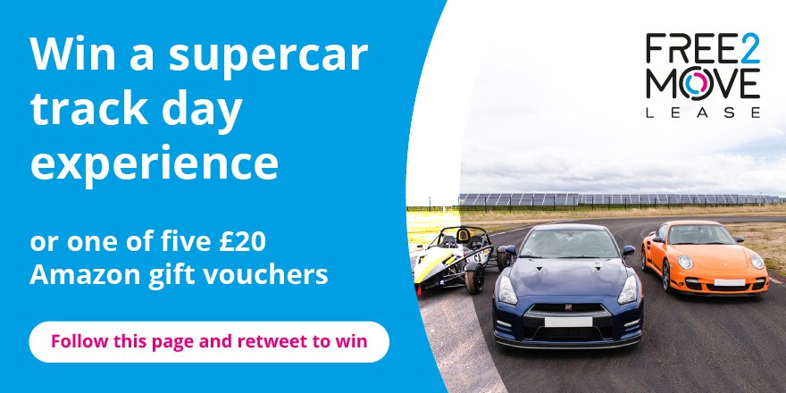 F2M_UK's tweet photo. Free2Move Lease are giving you the chance to put your foot down and push a #supercar to its limits on track! For your chance to #win this amazing experience, just follow our page and retweet this post. T&amp;Cs apply: https://t.co/l74EA4UtmK #competition https://t.co/gyzfvfALlI