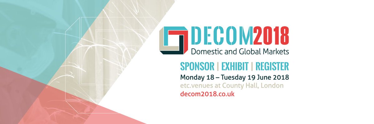 NIAUK's tweet photo. With the successful #Nuclear2017 over, our attention is turning to #DECOM2018. Check out the website for more info and register online → https://t.co/DR7kRhrwY7 https://t.co/GtwbuRAi2t