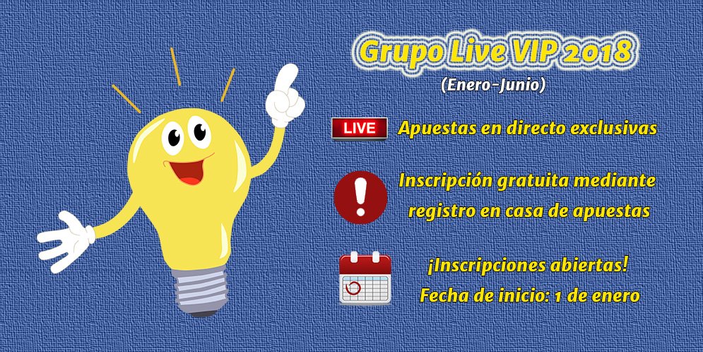 🇷️🇹️ Haz RT a este mensaje y entrarás en el sorteo de 3 bonos de 100€ cortesía de @Kirolbet_es 👉 Celebramos con este sorteo la apertura del periodo de inscripciones del Grupo Live VIP 2018: pensadordeapuestas.com/grupo-live-vip…