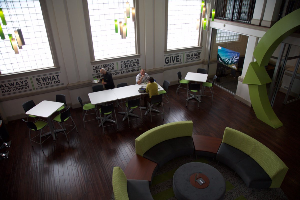 NewRiverVA's tweet photo. Qualtrax, a compliance software company in Downtown Blacksburg (Montgomery County), was featured in Virginia Business earlier this month. The #NRV is a great place to live and @Qualtrax is a great place to work... guess what? They're hiring. https://t.co/BGUjLQMBdO https://t.co/ldywWOYQ5a