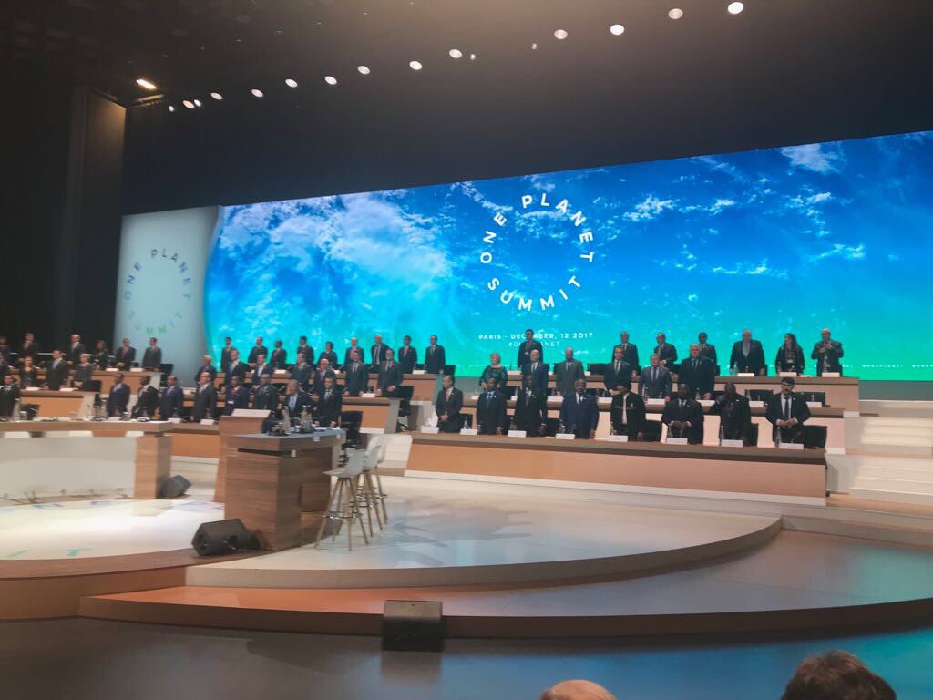 AlzbetaKlein's tweet photo. 50+ heads of states committing to do green development of the world. Through finance and business. Let's make it happen! #OnePlaneSummit #greenfinance #greenbonds #EmergingMarkets https://t.co/u2UjKu9LNW