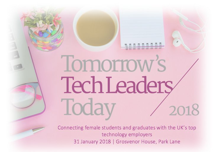 There’s still time to register for FREE for the largest #careersfair exclusively for female #students &amp; #graduates interested in a career in #STEM. tomorrowstechleaderstoday.uk
