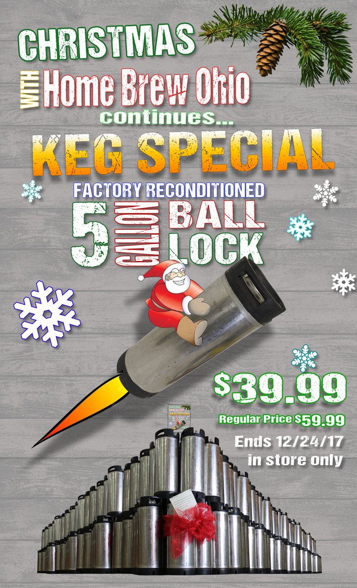 HomeBrewOhio's tweet photo. 5 Gallon Corny Keg (Ball Lock) Special!
No limit, get them while they last! In store only. https://t.co/PwBHbwHsFA