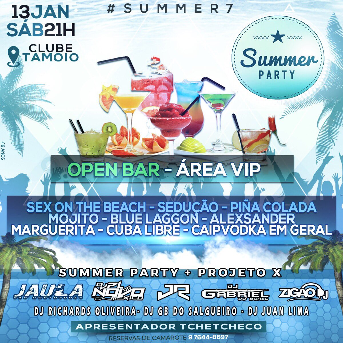 SummerPartyBr's tweet photo. Área VIP por apenas 40 r$ você pode beber todas essas bebidas a noite toda! #Summer7 #VemPraSummer https://t.co/f4R7pQeAnx