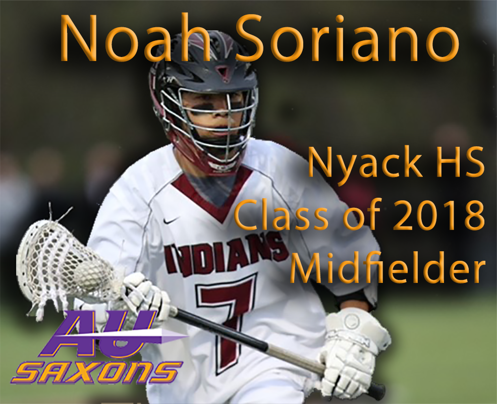 HouseLacrosse's tweet photo. Congratulations to 2018 @HouseLacrosse Midfielder Noah Soriano of @nyackindianslax on his commitment to @AlfredUlax another one of our guys #committed to playing at the next level! https://t.co/AiDvo3ctM8 https://t.co/oYPgih4D94