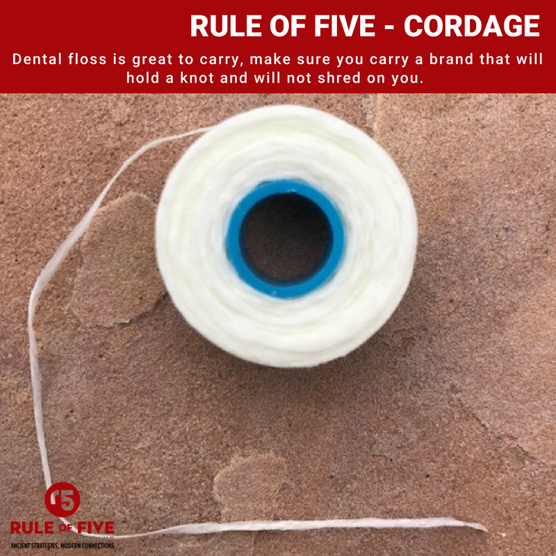 RuleofFiveWild's tweet photo. We just love dental floss as a wilderness survival tool - it's lightweight, easy to pack, easy to get &amp; it has so many uses! Learn more about the #RuleofFive foundational skills for #wilderness #survival: https://t.co/h4LMs2AdTM @outsidemagazine @backpacking #adventure https://t.co/DOJ7cVb8Tx