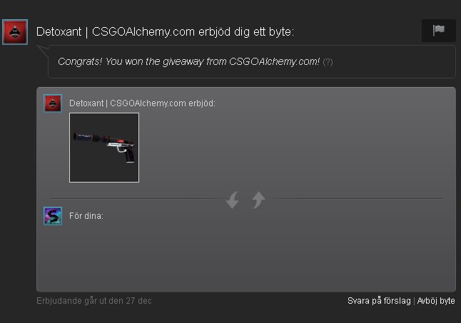 iSit_YT's tweet image. Thanks a lot @CSGOAlchemy for this lit UPS-S skin!
Be sure to follow them for more awesome giveaways =D