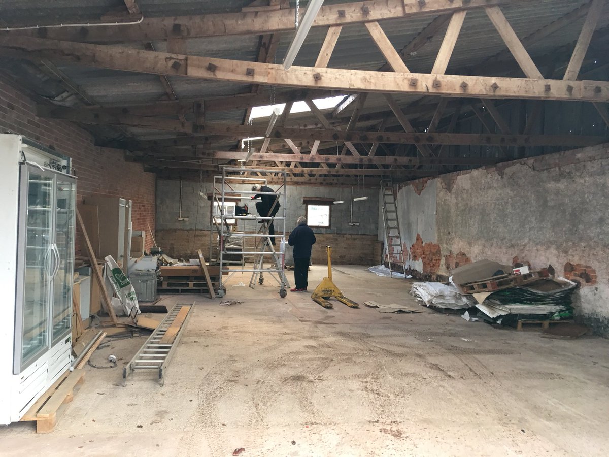 veg_box's tweet image. Years and years of materials ,dirt and dust have now been removed from the old #ClystValleySeedBarn can’t thank @CountyGrounds and Sam Burdick for their help today Day 7 tomorrow is all about the paint  @veg_box new hq @DevonFoodHour @Devon_Hour @diningdevon @devonfoodlovers