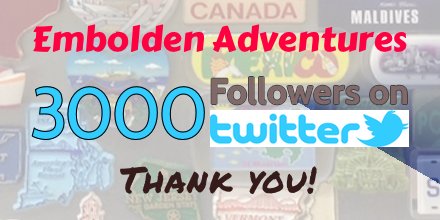 EmboldenAdventr's tweet photo. Wow! 3000 Followers! #Thankyou @orangewayfarer https://t.co/Kv1NnGlJxb
#travel #seetheWorld #BeEmboldened #Embolden #Wanderlust #beauty #happy #world https://t.co/X4jK7x0O1a