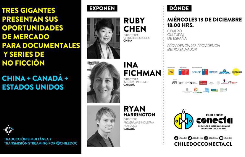 ThomasMarcielo's tweet image. RT Chile_Doc: HOY 18 horas en Centro Cultural de España charla “Tres gigantes presentan sus oportunidades de mercado para documentales y series de no ficción: China + Canadá + Estados Unidos ryejh IntuitivePics HotDocsCinema CCESantiago #RubyChen  consejo…