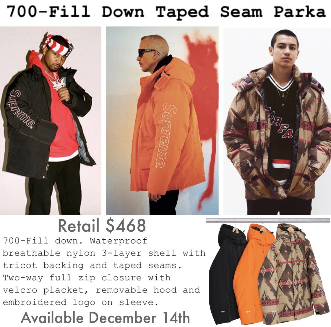 Supreme 700-Fill Down Taped Seam Parka www.krzysztofbialy.com