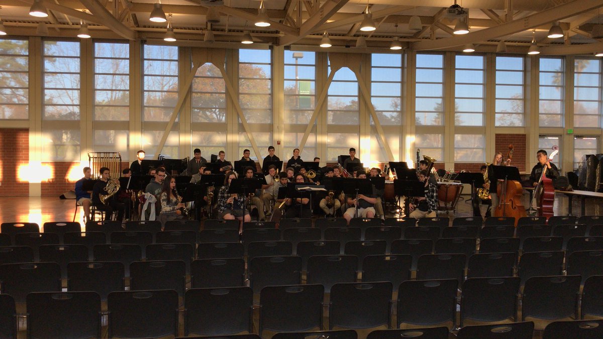 DLSCHSBands's tweet photo. Dress rehearsal for Christmas Concert. 7 PM Tonight @DeLaSalle Hofmann Center #bandconcert #sleighride https://t.co/nCocpbJrTB