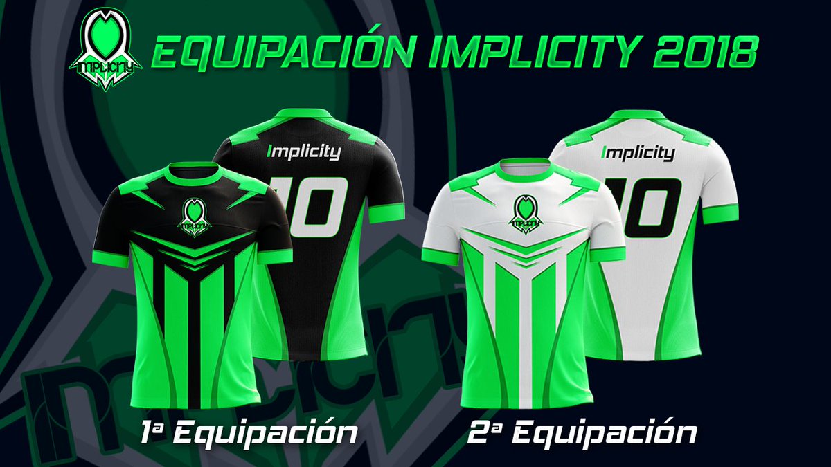 TeamImplicity's tweet image. ESTAMOS MUY ORGULLOSOS DE PODER PRESENTAR LAS EQUIPACIONES DE NUESTRO EQUIPO PARA EL 2018💚🔥
#GoImplicity💚