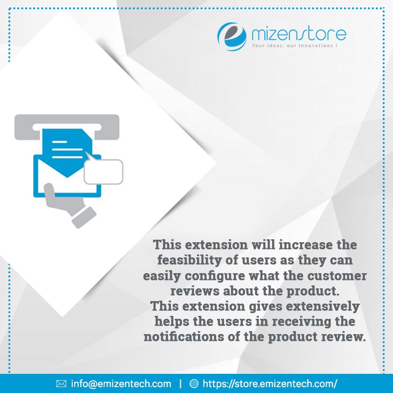 EmizenTech's tweet image. Now your users can freely comment on your site's product before buying it. 
Get the details here :  buff.ly/2z8F42O
#MagentoExtensions #Magento2Extensions #MagentoExtensionDevelopment #MagentoDevelopmentCompany