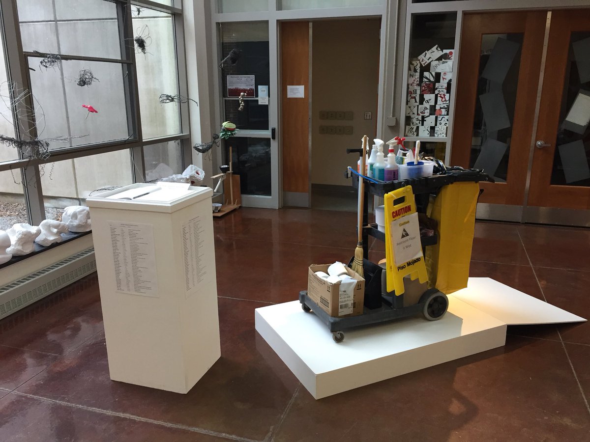 Major kudos to student Charlotte Middleton for display and book of Thanks for our great Building Services staff!!  Stop by and honor our team with your thoughts!  Happy holidays