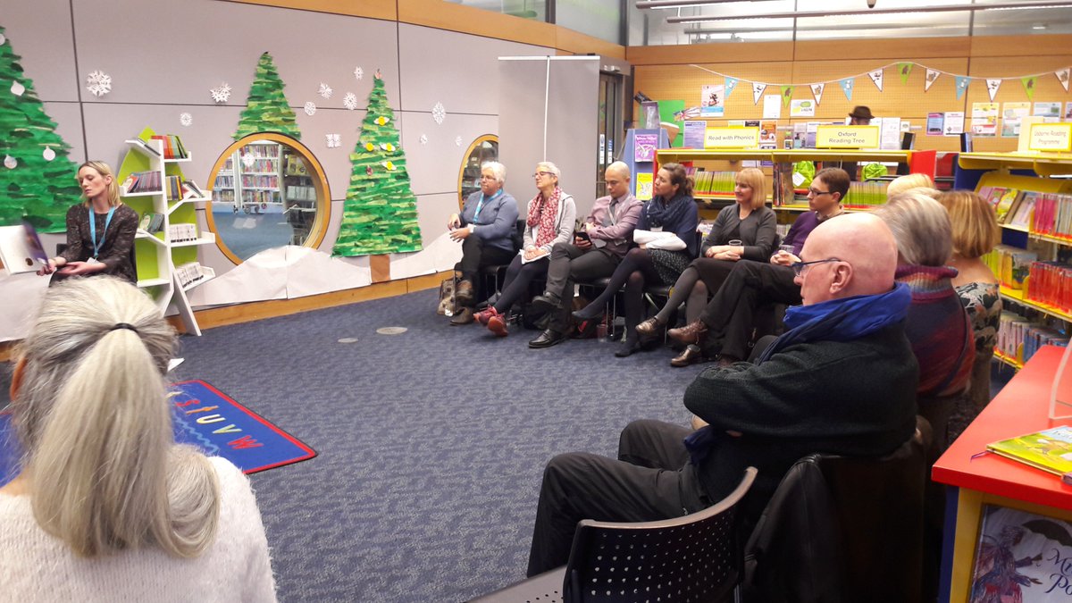 BeanstalkN's tweet photo. What a great Christmas event! Thanks to all @TheForumNorwich &amp; @buntyhoven at the Children's @MillenniumLib super turn-out of our volunteers,  inspiring talks and readings @clareschoolnch, author @DunbarJoyce &amp; illustrator @julia2groves. Here's to reaching more children in 2018! https://t.co/pqEkoxqWLr