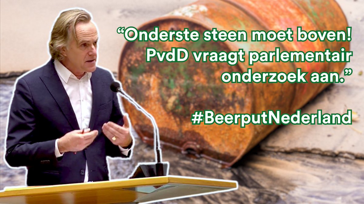 PartijvdDieren's tweet photo. Er moet parlementair onderzoek komen naar de structurele milieucriminaliteit in ons land. Bestuurlijke integriteit in het geding. Onderste steen moet boven! #beerputnederland #klimaatdebat https://t.co/FIEcdz8epw