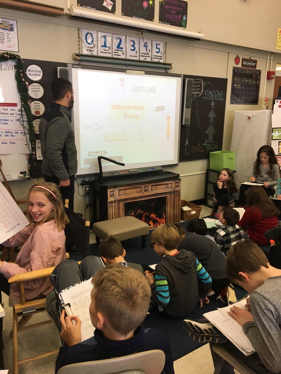 SDJill's tweet photo. Practicing our #sketchnotes with @bsepe7 and @president_kid #wearesouthdavis #opcsd https://t.co/4QXO3ui4nq