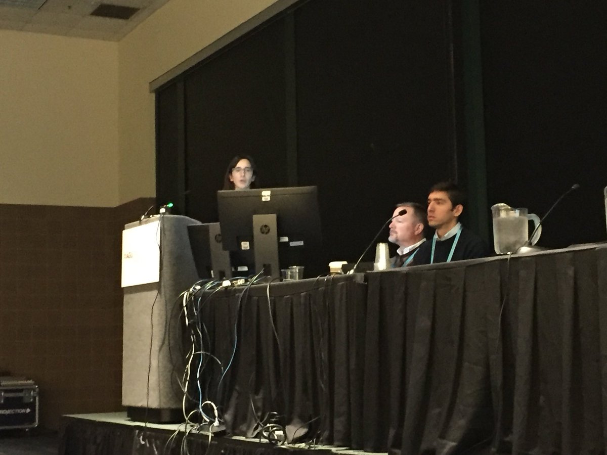 UW_OLYMPEX's tweet photo. Paloma Borque discussing ice properties during #OLYMPEX for #GPM algorithm improvement #AGU17 https://t.co/uhcbJTKRnh
