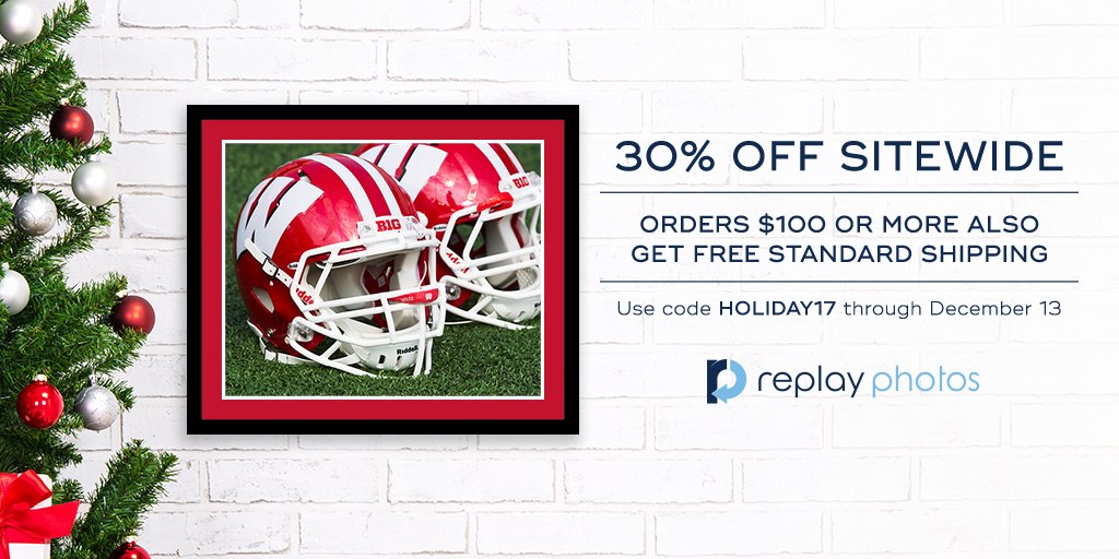 ReplayPhotos's tweet photo. LAST DAY TO SAVE! 30% OFF sitewide, plus FREE standard shipping on orders of $100 or more! Use code HOLIDAY17 at checkout: https://t.co/Gnyr9fEM0n #sports #gifts https://t.co/ZXj4cSl0Wz