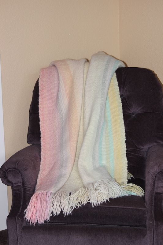 Your #DailyDoseofInspiration! Springtime, handwoven blanket by Christina Rockett. Visit our blog for more! buff.ly/2BqOLf6
