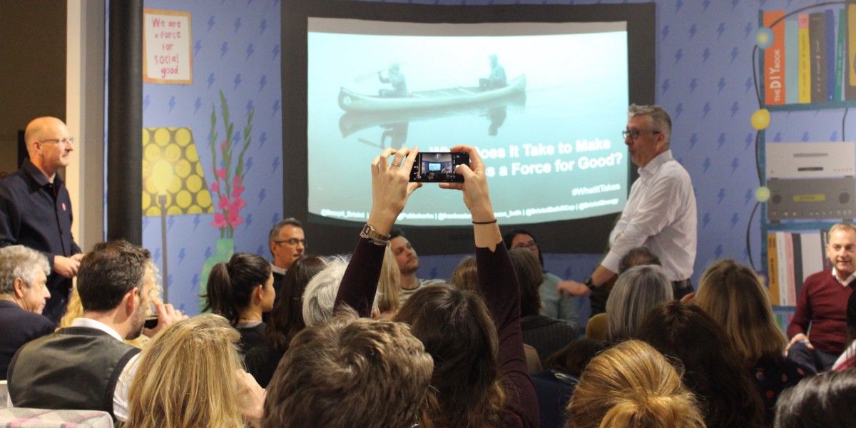 NEW: Find out what happened at our #WhatItTakes purposeful business event in Bristol, featuring <a href="/Pukkaherbs/">Pukka Herbs</a>, <a href="/Bearpit_Bristol/">BearpitBristol</a>, <a href="/frankwater/">Frank Water</a> and <a href="/nbrly/">neighbourly.com</a>: bit.ly/2BFaMHk (thanks again to @BristolEnergy and <a href="/BristolBathRCap/">BBRC</a>