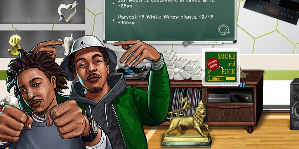 TedGrowing's tweet photo. "Sit back, roll up, throw dis in the Rotation." DoobyGang on iTunes: https://t.co/KzBmEcyXNq #DoobySnackz #JointRollers @YoAmeeracle https://t.co/nO3xRx6pCR
