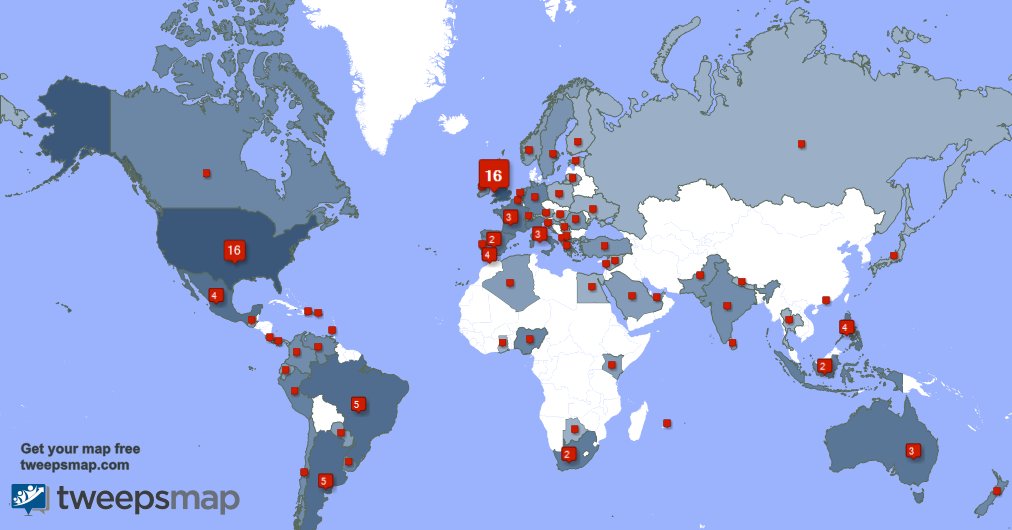 amycornelio's tweet photo. My followers live in UK. (16%), USA(16%)... Get your free map: https://t.co/DoZoP3GSWf https://t.co/TfqDcFXT0C