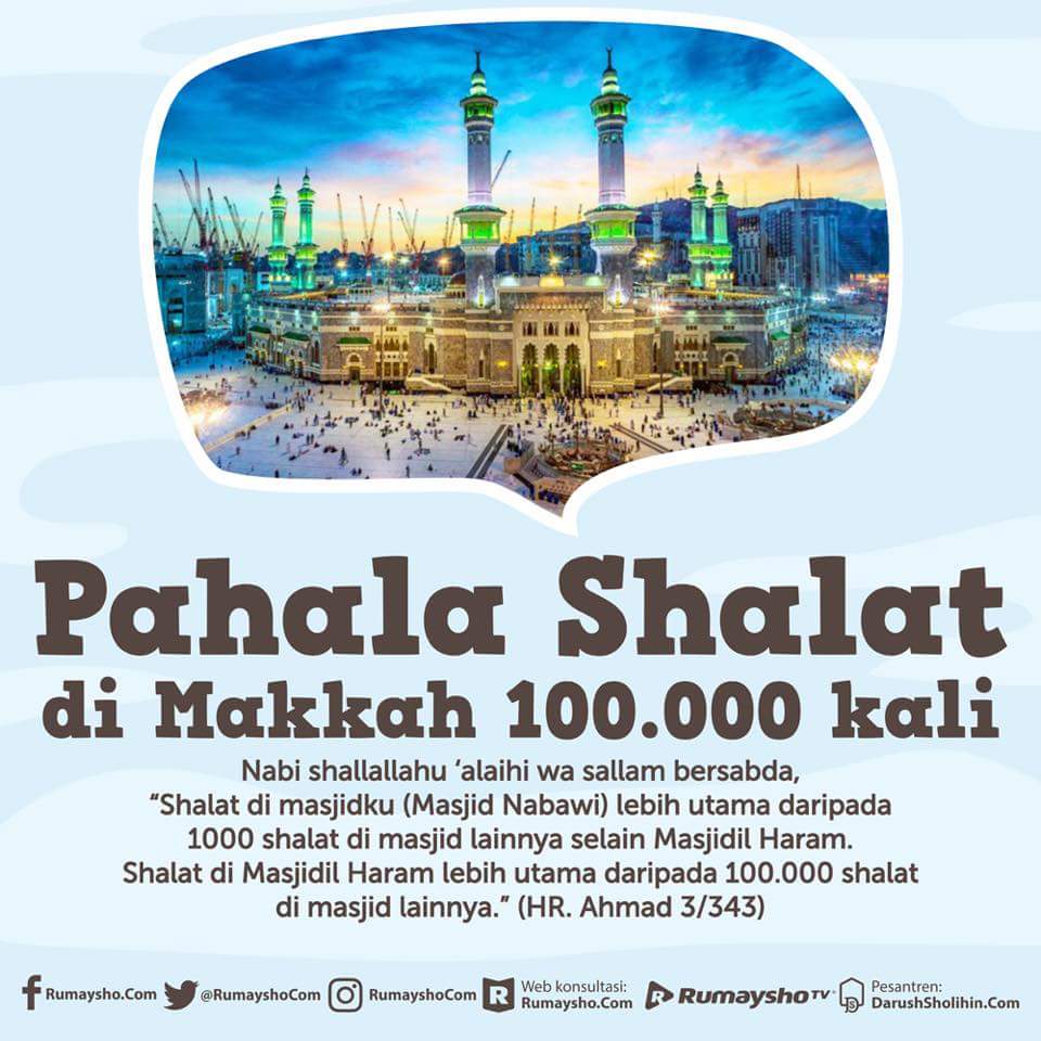 Islamic Center On Twitter Keutamaan Shalat Di Masjidil Haram Di Banding Dengan Masjid Selainnya Islamic Center