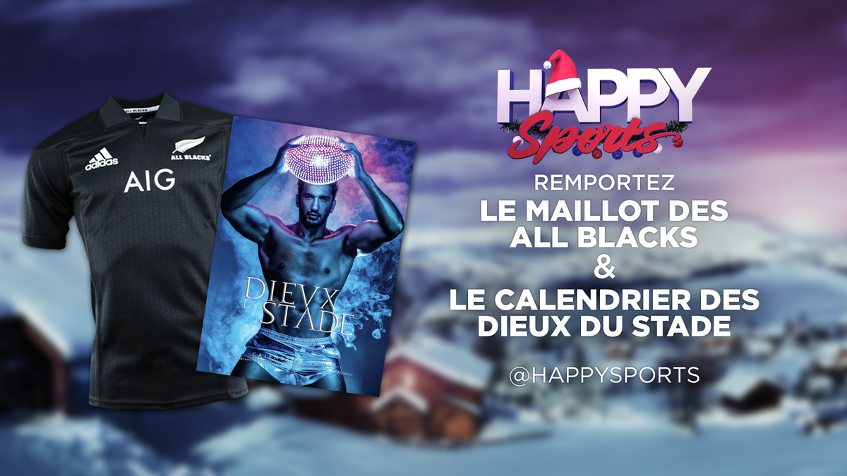 HappySports's tweet photo. 🚨🎁 Ça continue ! Gagner le maillot des @AllBlacks  ET le calendrier des Dieux du Stade en un click c'est pas beau ça ? 🔥😍 Follow le compte @HappySports et RT le post. Le gagnant sera annoncé demain. #HereToCreate #Adidas #AllBlacks  #Noel #HappySports https://t.co/X8T15EMJmn