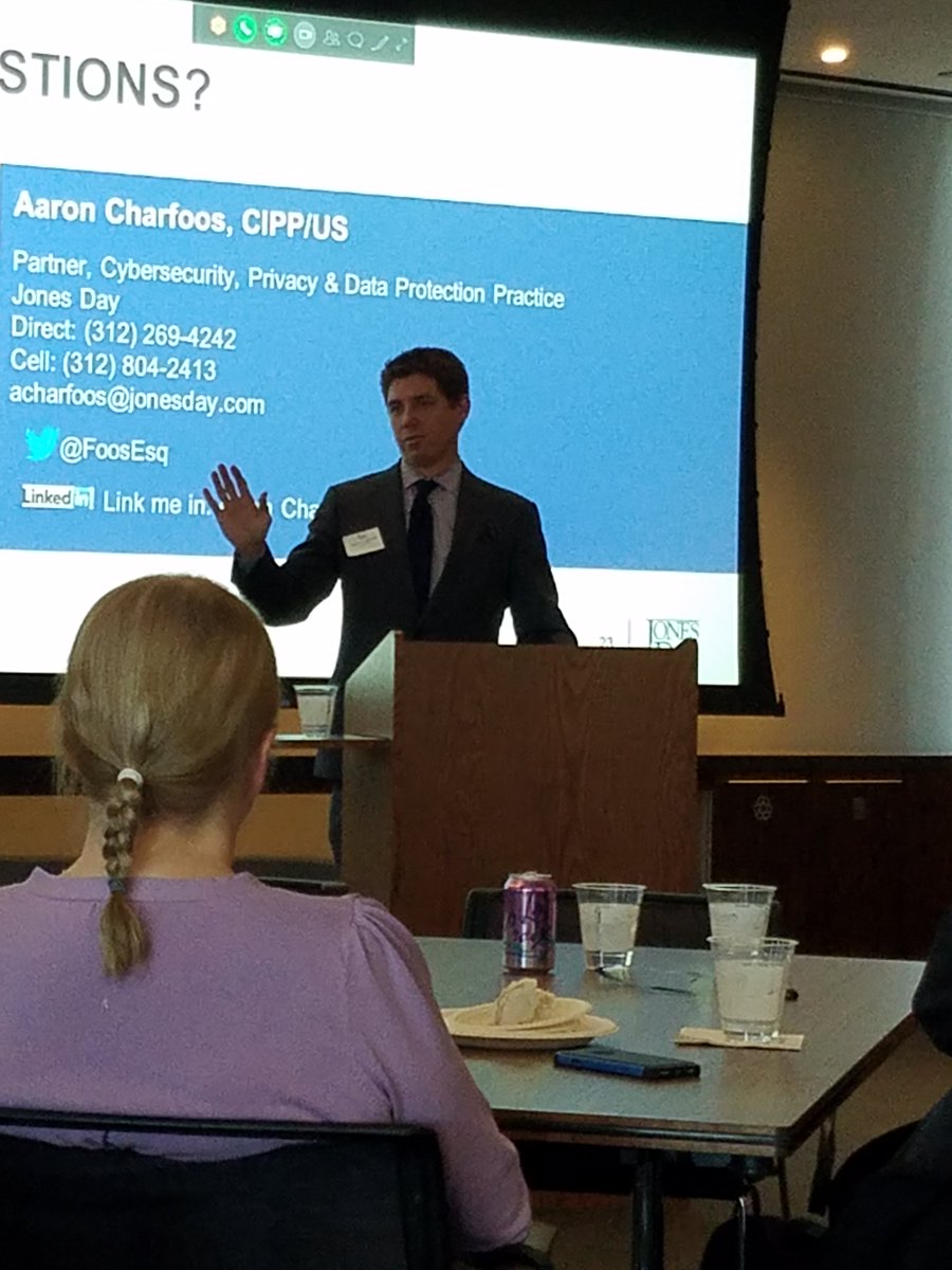 ARMAChicago's tweet photo. Great @ARMAChicago meeting yesterday on GDPR. Great location.  Thanks Barbara.  https://t.co/36GKvdgODG https://t.co/Pq6OAxviCr