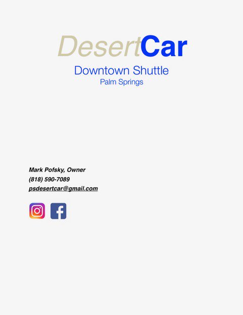 DesertCar has been an overwhelming success in downtown Palm Springs #palmsprings .  Starting New Year's Eve get super busy and don't stop until June!  psdesertcar.com