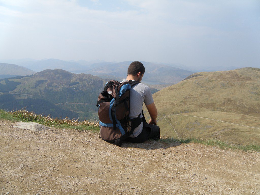 Calum having a deserved break during <a href="/KYCYouth/">Knights Youth Centre</a> ascent of Ben Nevis with <a href="/HindleapWarren/">Hindleap Warren</a> 3 Peaks Challenge. Calum carried two additional rucksacks to help the team. Hero. #favkycpics #notlongtogo