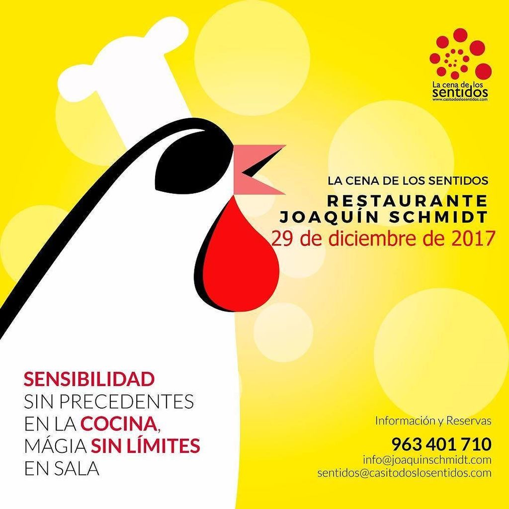 cenasentidos's tweet photo. La última #cenasentidos del 2017 . #JoaquinSchmidt #Valencia https://t.co/WmdupwWltH https://t.co/HDWtczdfFW