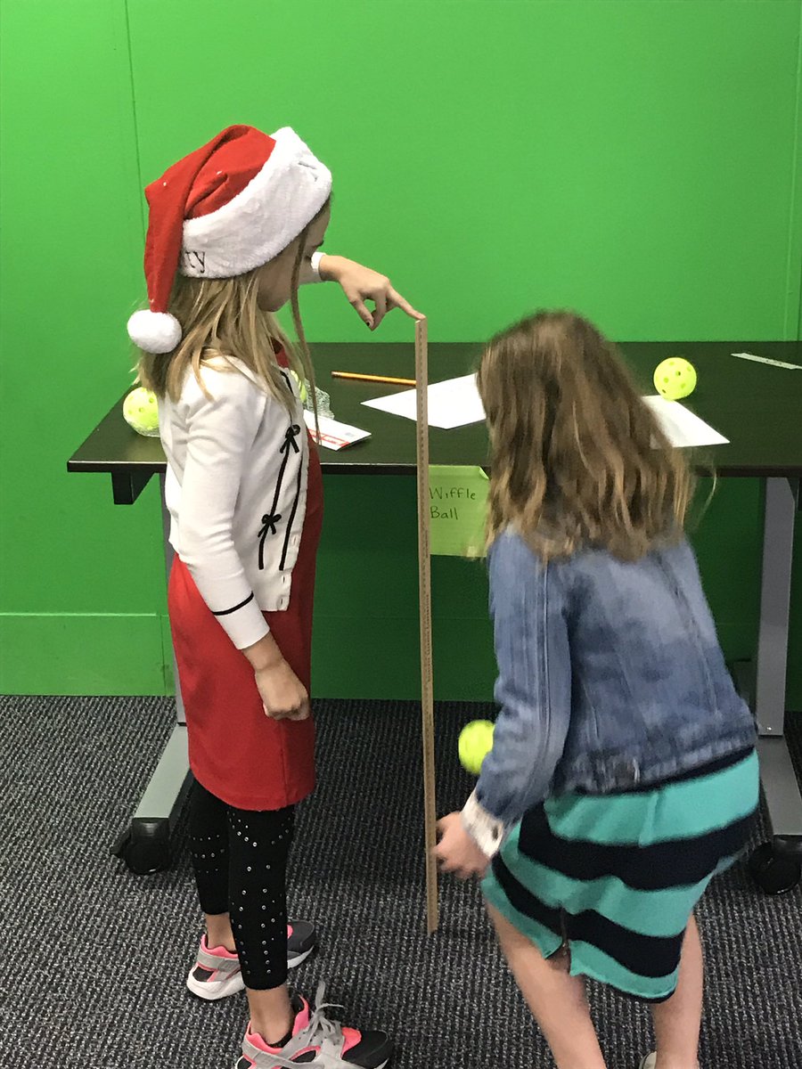 JCrawford2011's tweet photo. Exploring force, motion, and measurement while seeing how high different types of balls bounce in the #Makerspace @RavenscroftNC https://t.co/pySgcNsU2I