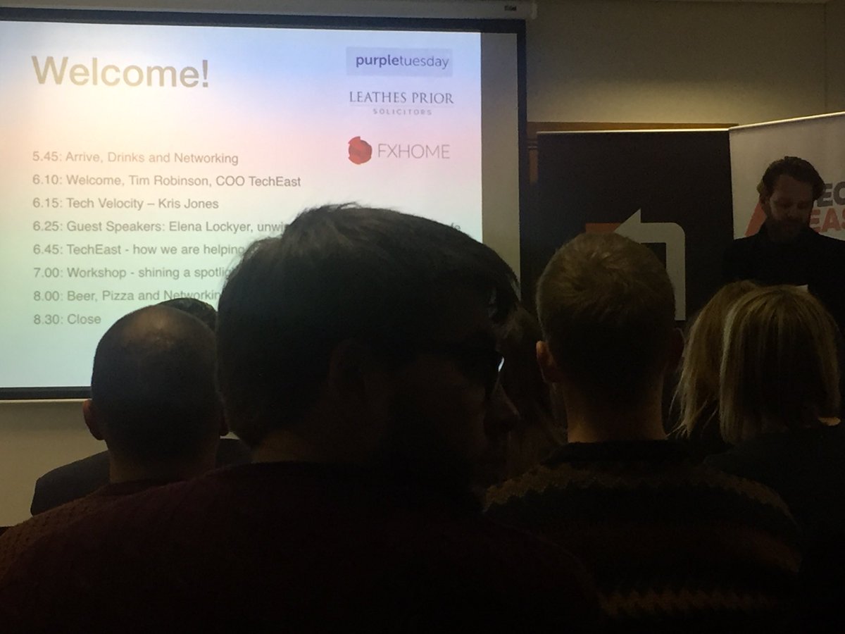 Tim Robinson, COO of <a href="/TechEastUK/">TechEast UK</a> introducing tonight’s festive <a href="/SyncNorwich/">SyncNorwich</a> meetup with <a href="/TechVelocity_/">Tech Velocity</a> and #SyncTheCity participants @LoneSafeApp <a href="/STC_Unwind/">Unwind</a>