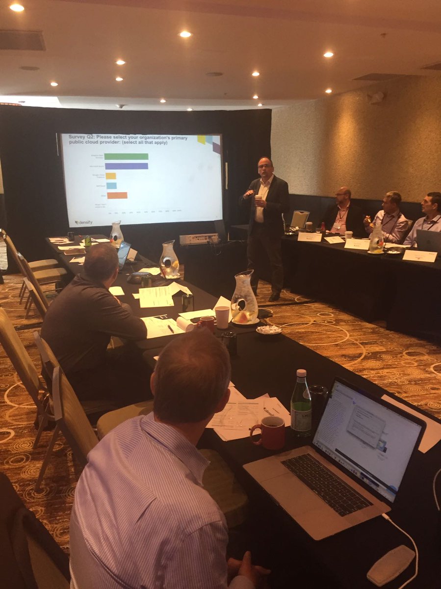 Kubex_ai's tweet photo. #PAC2017 is going strong! Our CTO @adhillier talks about the 7 critical stages for optimizing #publiccloud! https://t.co/dpIONLgEc0