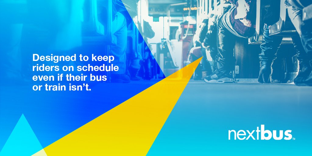 We are designed to keep riders on scheduled even if their bus/train isn't. #RideOn with #NextBus. How we do it: bit.ly/2rjLOoe