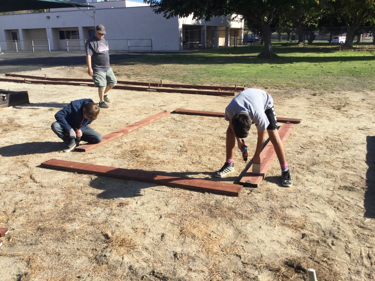 Building our garden at S. Success Program #ssdchat #santeesd