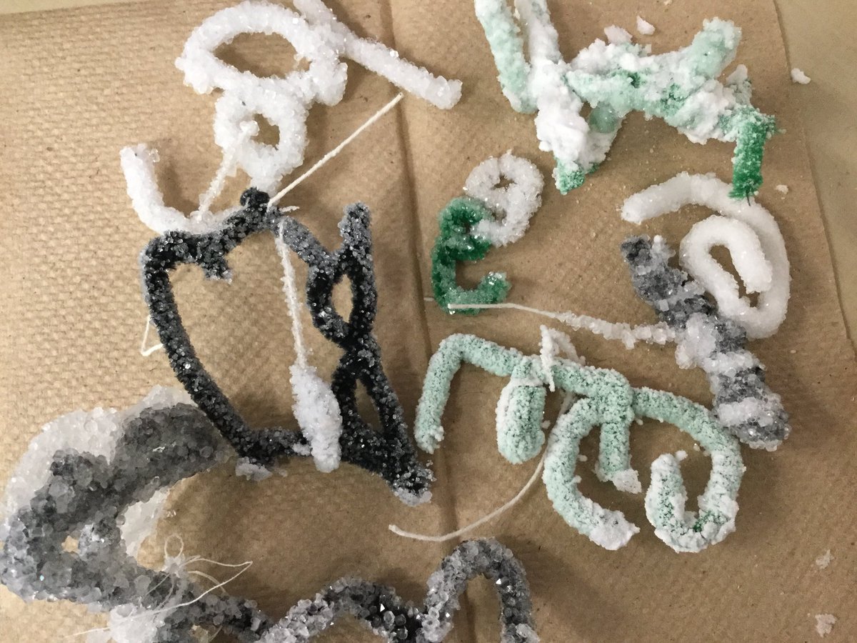 Holiday Science Lesson Crystal Ornaments at S. Success Program #ssdchat #santeesd