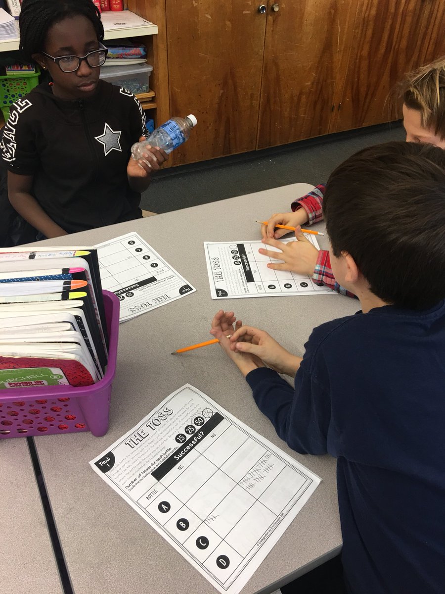 aparham6's tweet photo. Combining high interest activity with the 4Cs makes for high engagement and lots of learning right before the holidays! #bottletoss #datacollection #scientists #mathematicians @HunterPrincipal https://t.co/HYqGWcWUoe