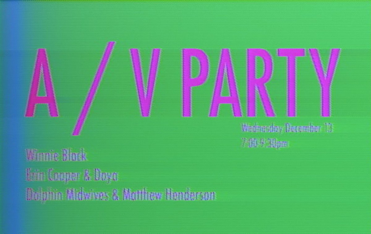 opensignalpdx's tweet image. Our third #AVParty is tonight! All are welcome to join us in another showcase of experimental sound and video artists from Portland.

Early bird tickets are just $8!

🎟️ RSVP:
goo.gl/LgyHfE