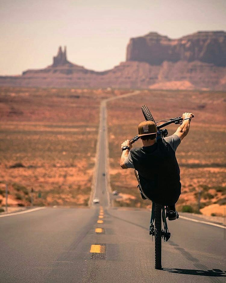 intrepidriders's tweet photo. #WheelieWednesday &amp; we are in #Utah  #USA no #snow #photography here | #beintrepid #intrepidapparel #intrepidriders #mtb #cycling #enduromtb #dhmtb #travel #sunshine #photooftheday https://t.co/RWrotjxo20