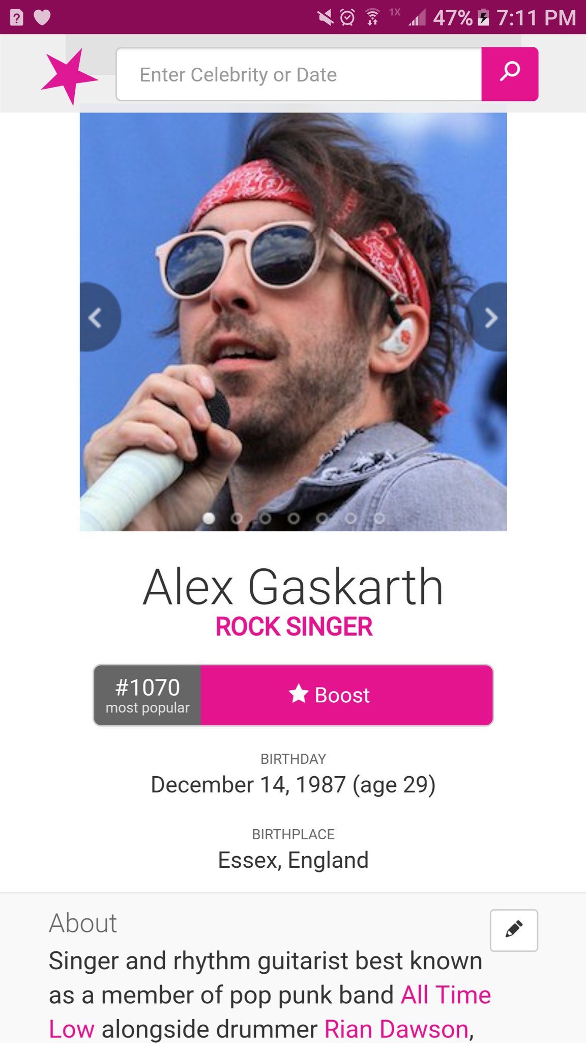   My dude Alex Gaskarth. Happy birthday Alex 