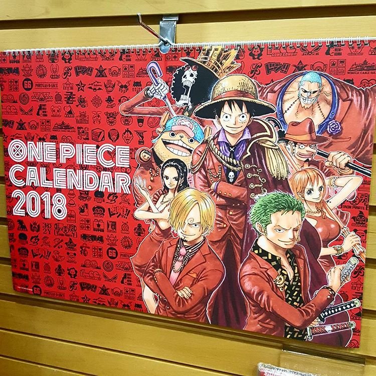 Kinokuniya Sydney The New Japanese 18 One Piece Calendar Is Here 18年 ワンピースカレンダー Get A Headstart On The New Year Grab Yours In Store Today Onepiece Manga Anime Calendar