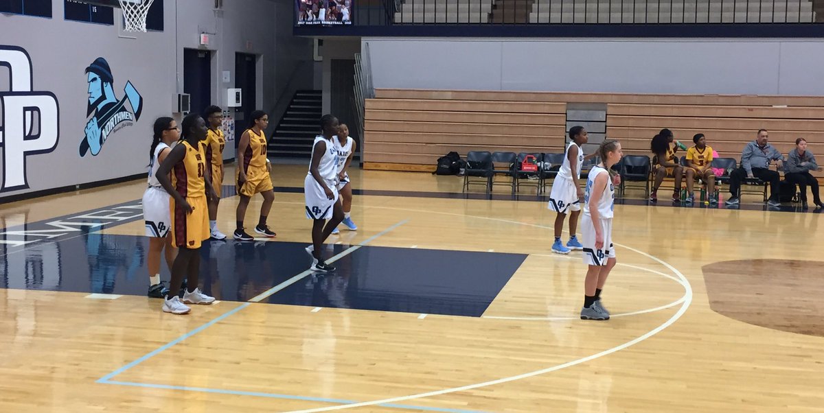 mgier's tweet photo. It's an all-Gier's-Physics-class lineup on the floor! #OPFamily #GirlsBasketball @Northmen_OPHS #FequalsMA #AngleofIncidence #Freshmen https://t.co/a7aiBVFTqf