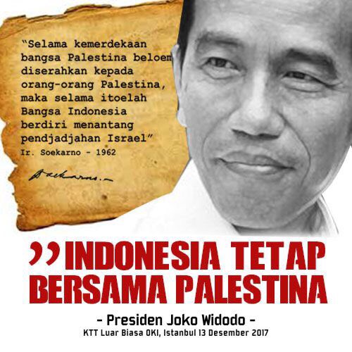 kemenkum's tweet photo. Dukungan Indonesia terhadap perjuangan Palestina tidak akan surut, bahkan akan meningkat. Ketegasan Sikap Presiden @jokowi atas nama Bangsa Indonesia 💪🏼 #IndonesiaBersamaPalestina https://t.co/erbJBohRSC